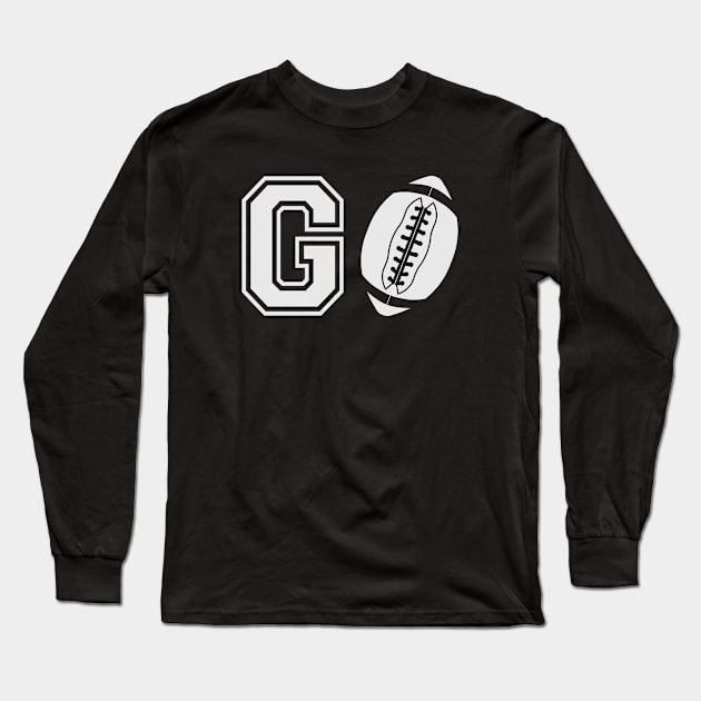 Football - Go football Long Sleeve T-Shirt by KC Happy Shop